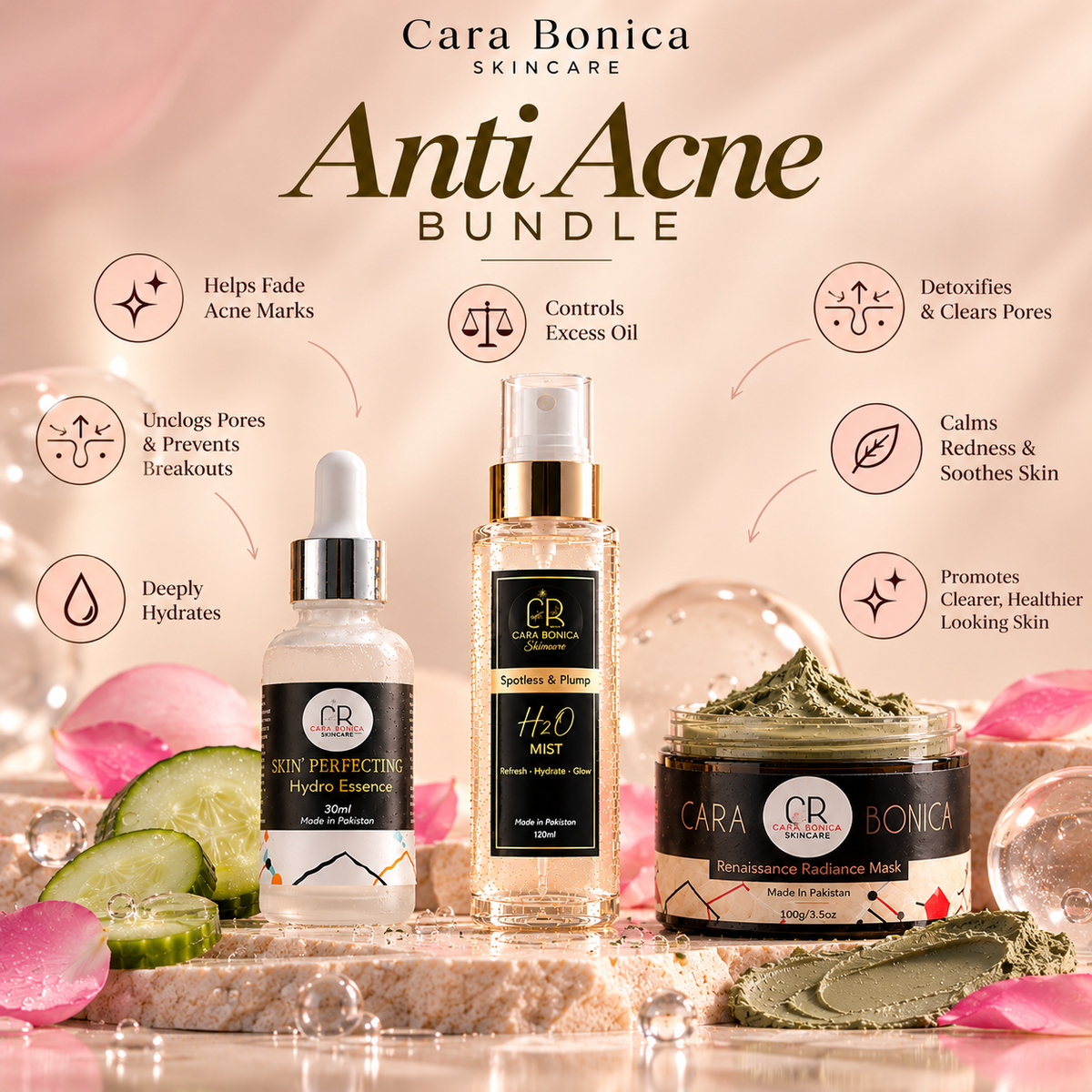 Anti Acne Deal (essence+h2O+mask)